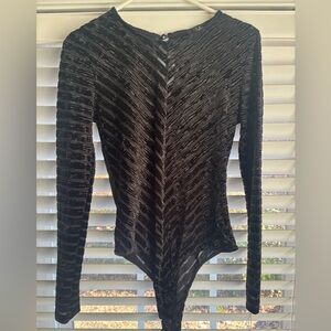 Lulus Save The Date long sleeve body suit.